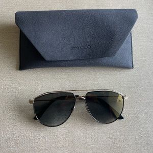 JIMMY CHOO Aviator Sunglasses
